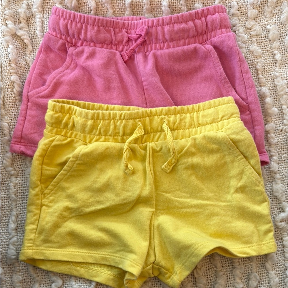 Cat & Jack Pink and Yellow Kids Shorts
